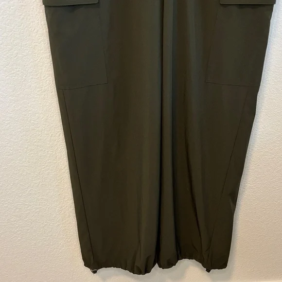 Athleta Brooklyn Utility Jumpsuit Olive Green Style 824834 14 - Picture 13 of 16